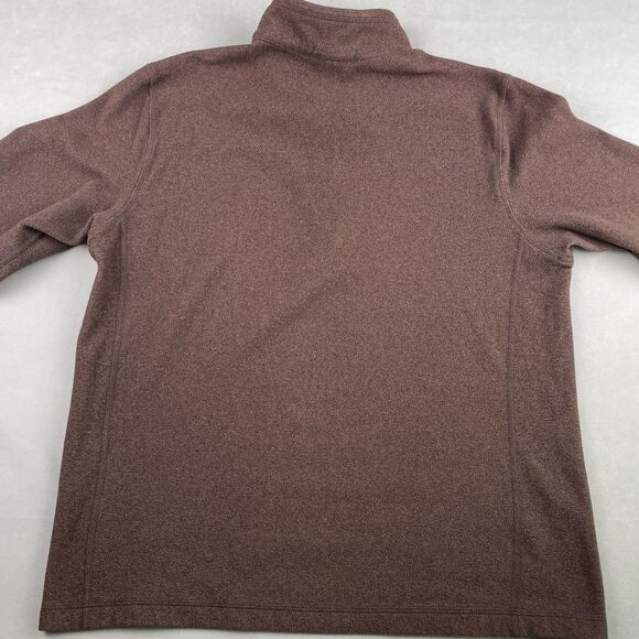 North‎ Face Pullover Mens M Brown Fleece Quarter Zip Gorp Outdoor Jacket Hiking - Picture 2 of 12